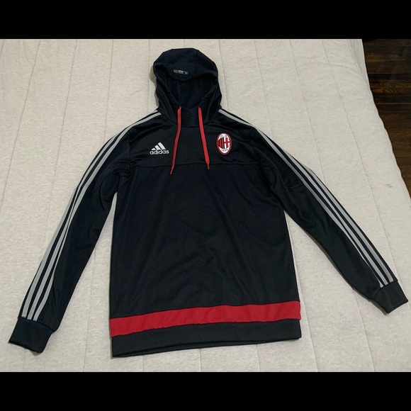 AC Milan Adidas Light Hoodie - Picture 1 of 2